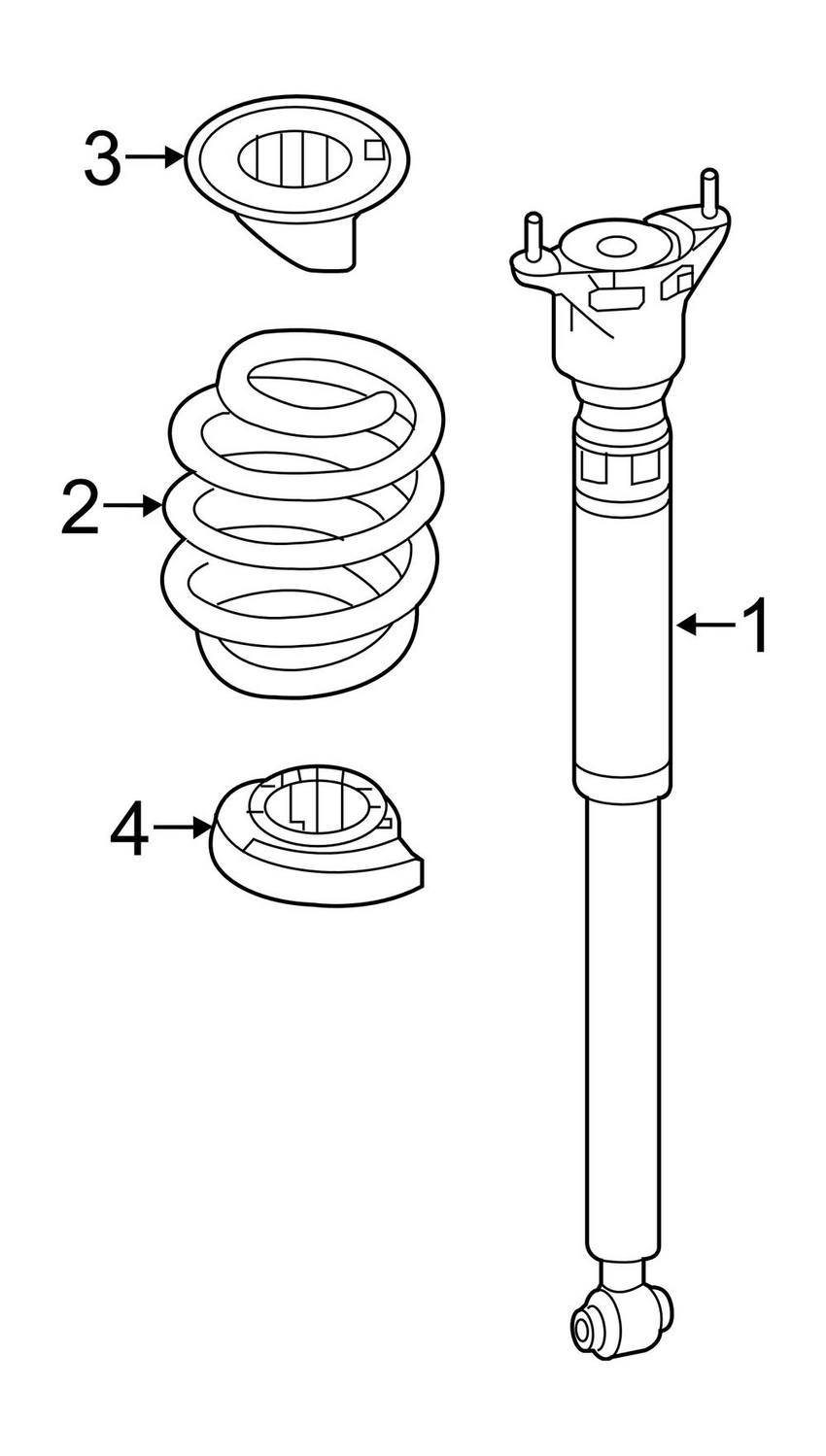 Mercedes Coil Spring Insulator - Lower 2463250684